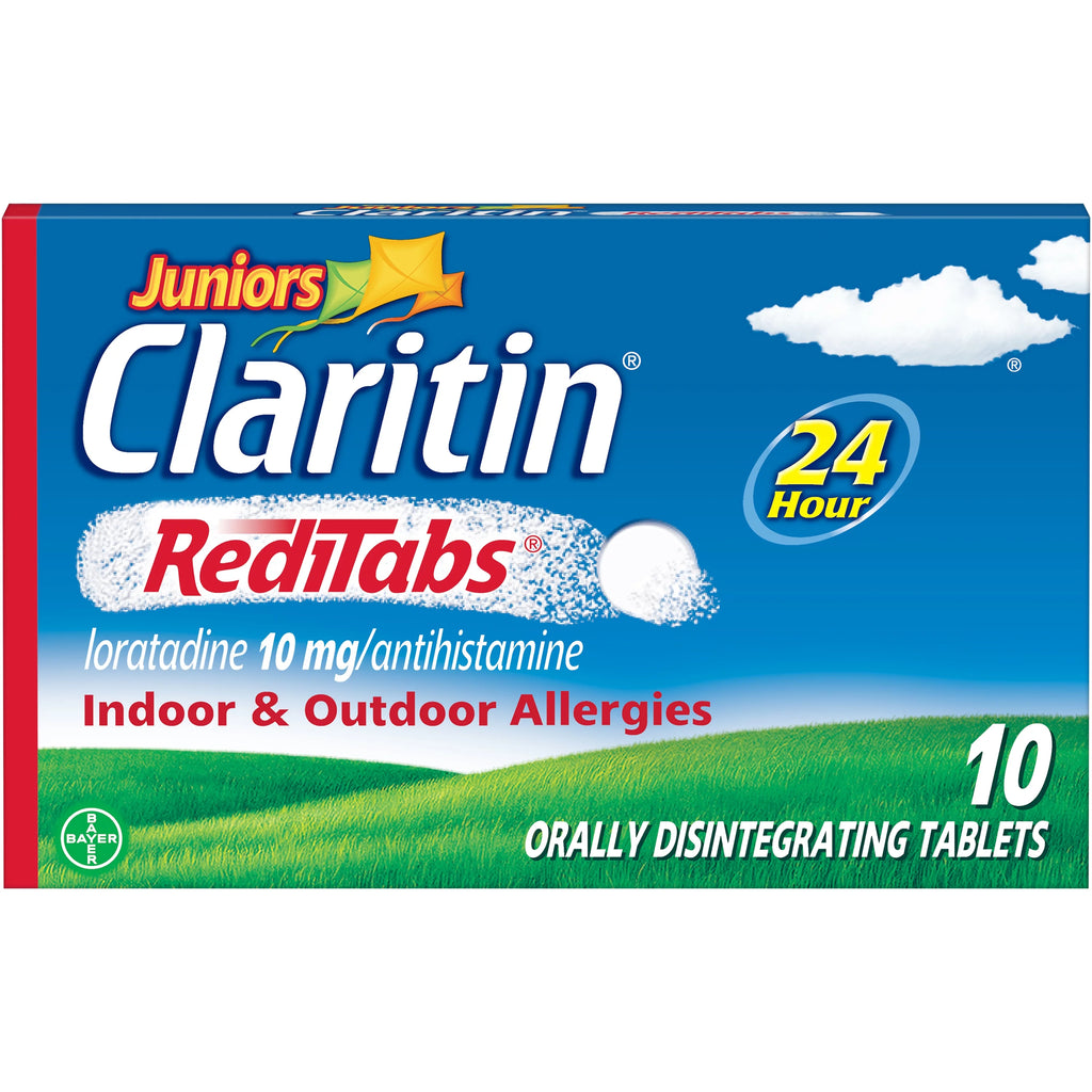 10 Ct 10 mg Non-Drowsy Allergy Medicine E636662