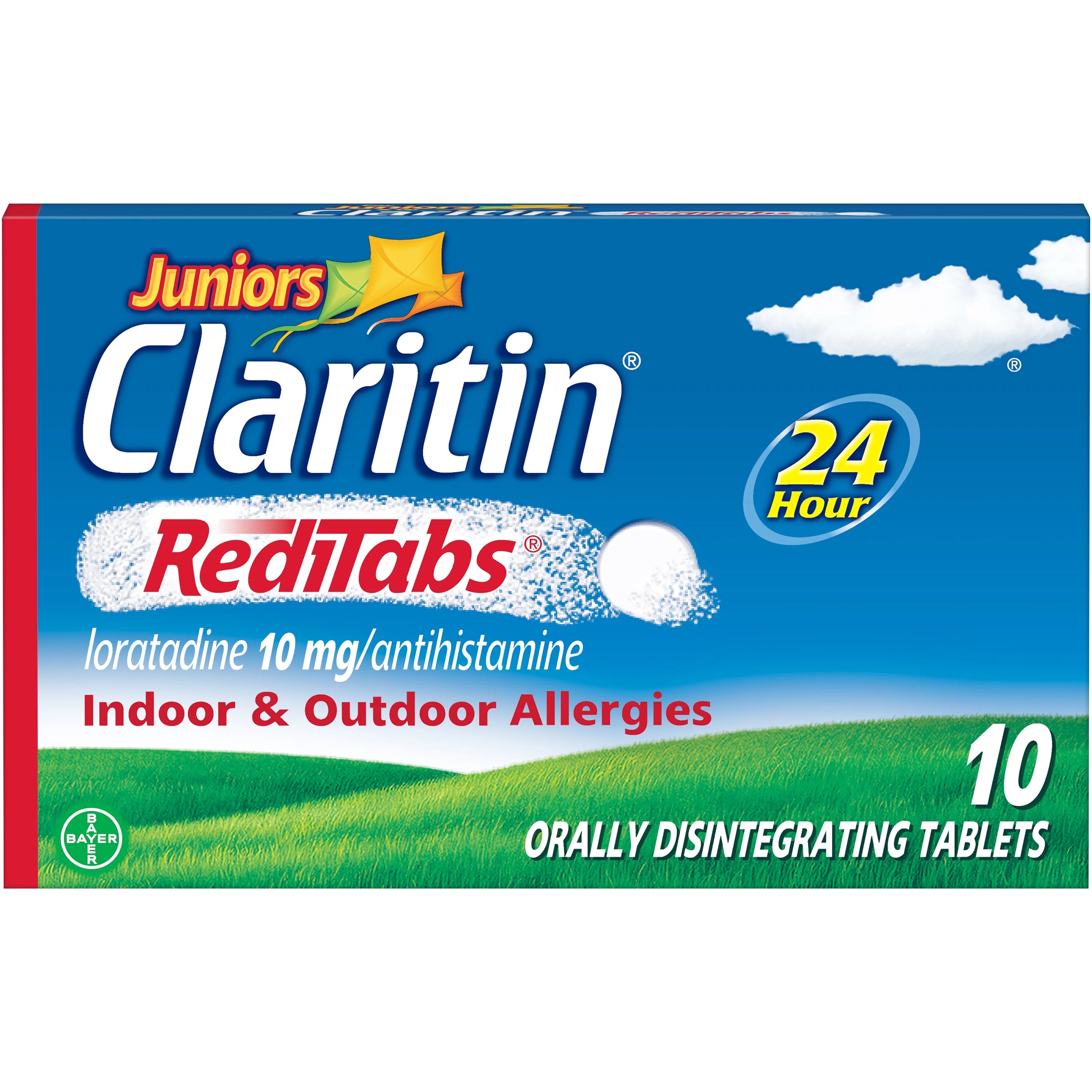 10 Ct 10 mg Non-Drowsy Allergy Medicine E636662