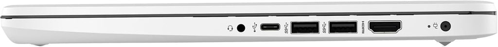 14-inch HD Laptop Computer Intel Dual Core 2.8GHz 8GB RAM 128GB 64GB SSD 64GB Card Webcam Bluetooth HDMI USB-C Wi-Fi Windows 11 S White F8823