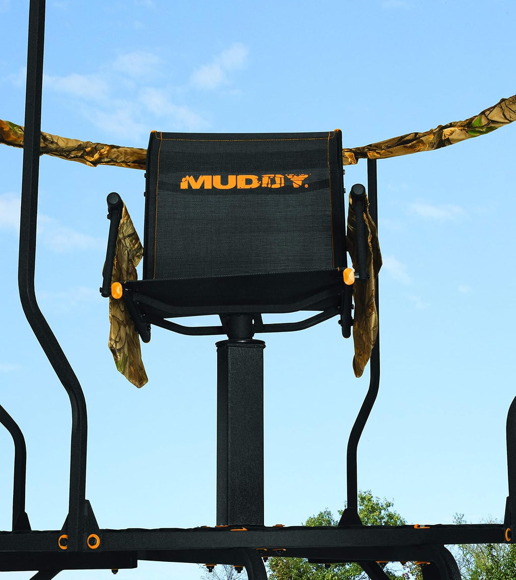 16 Foot Single Seater Foldable Outdoor Hunting Tripod Stand with 2 Detachable Gear Bags E74638