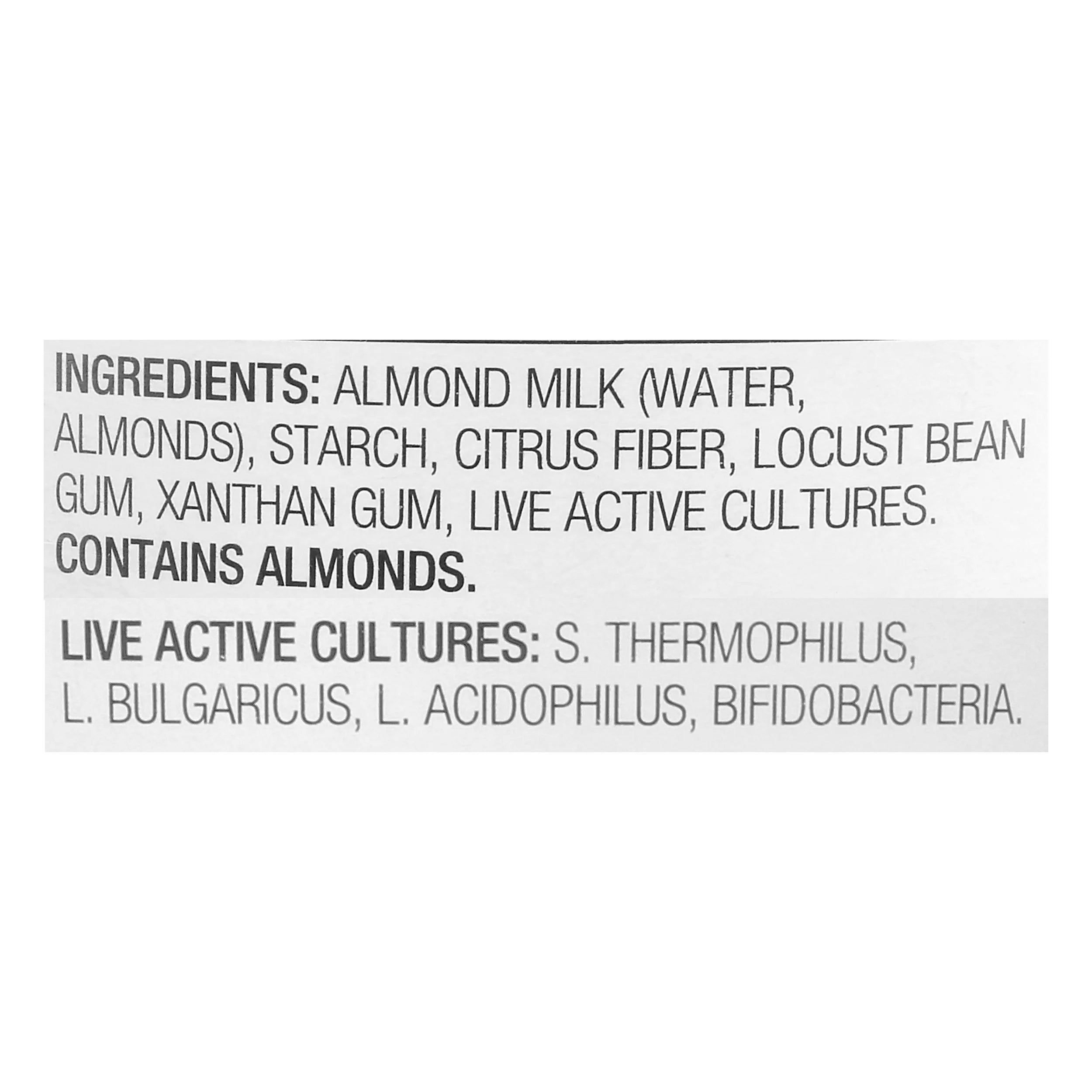 Plain Unsweetened Almond Milk Yogurt, 16 Ounce, 6 per case N6256
