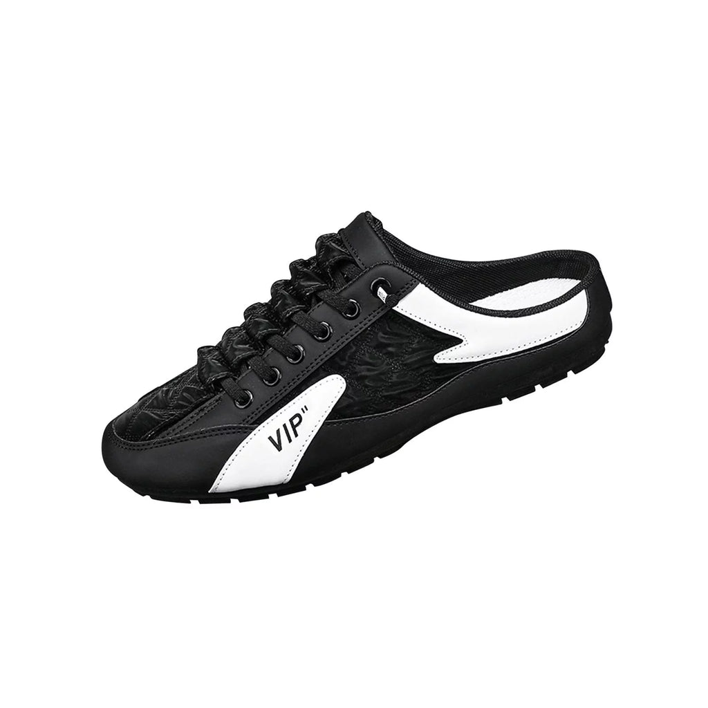 Men Slip on Mule Sneakers Lightweight Backless Casual Sports Shoes Loafers D511