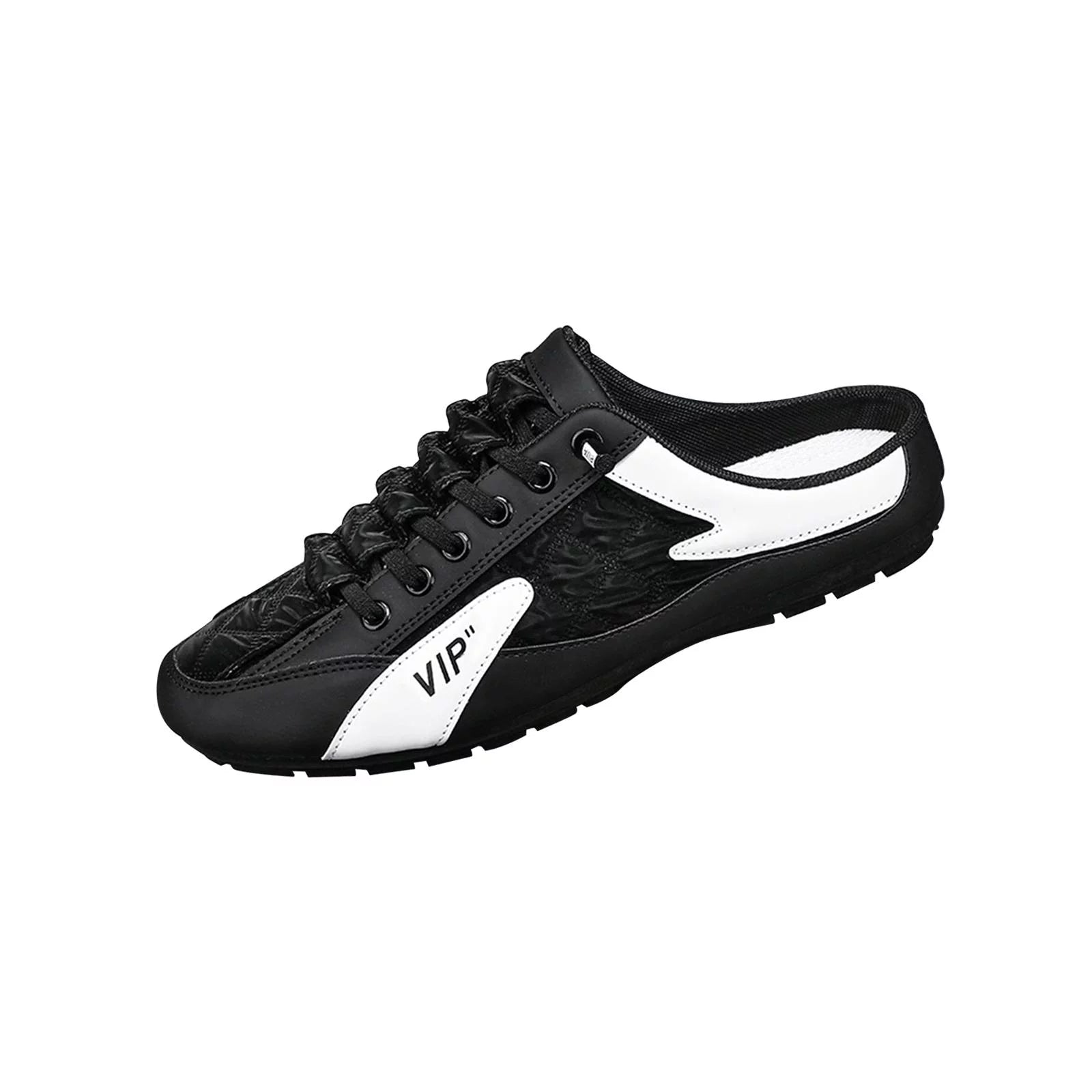 Men Slip on Mule Sneakers Lightweight Backless Casual Sports Shoes Loafers D511