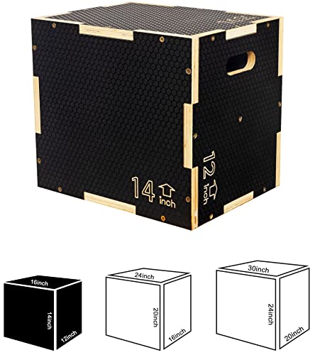 3 in 1 Non-Slip Wooden Plyo Box V355