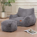Giant Bean Bag Sofa Chair with Foot Rest S378