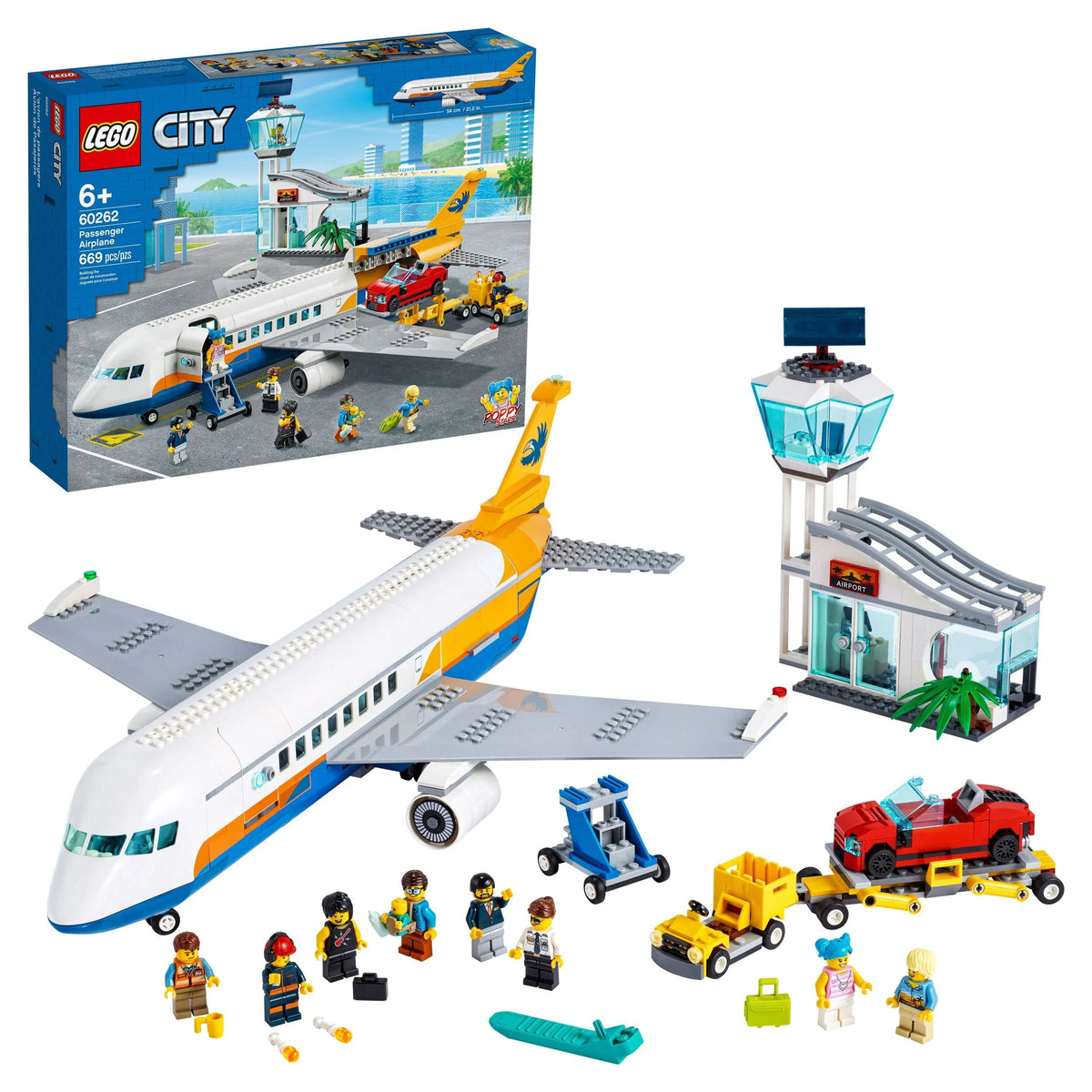 Passenger Airplane Building Toy (669 Pieces) Q8090