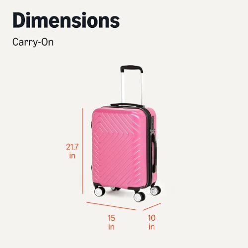 Navy Blue 21-inch Carry On Luggage with Wheels J516