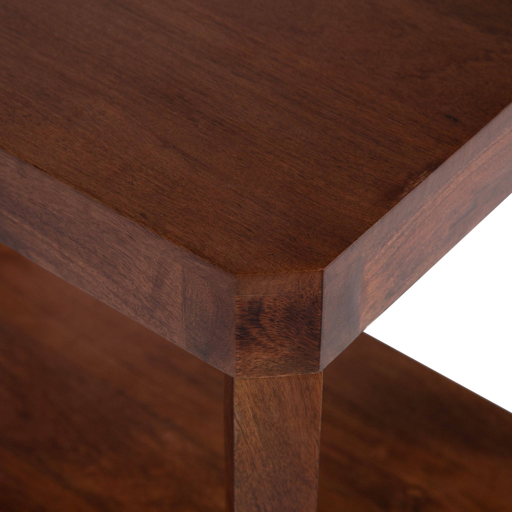 Walnut Brown Wood Side Table X59277