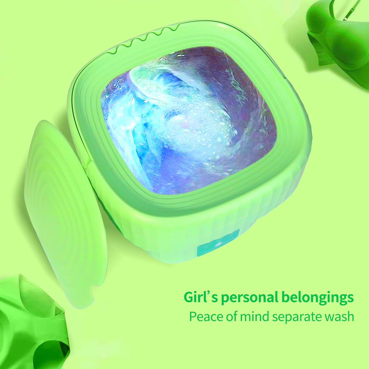 Mini Foldable Washer and Spin Dryer (Green) Z980121