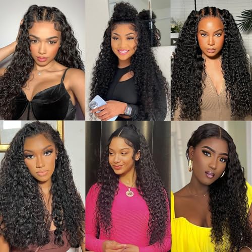 28 Inch Deep Wave Lace Front Human Hair Wig U2543
