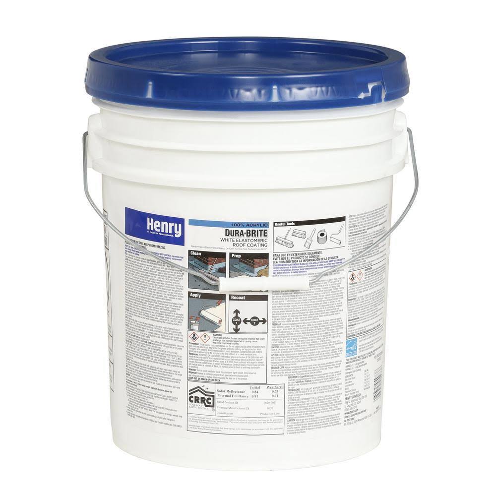 White 4.75 gal. Elastomeric Roof Coating L336071