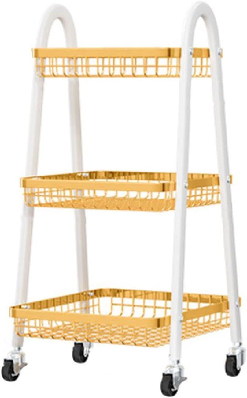 Kitchen Storage Cabinet Floor-to-Ceiling Multi-Layer Trolley Storage Rack O93052