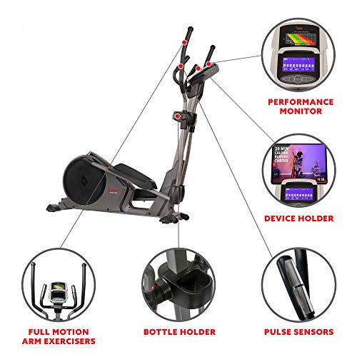 Programmable 16 Electro-Magnetic Elliptical Cross Trainer Exercise Machine M904523