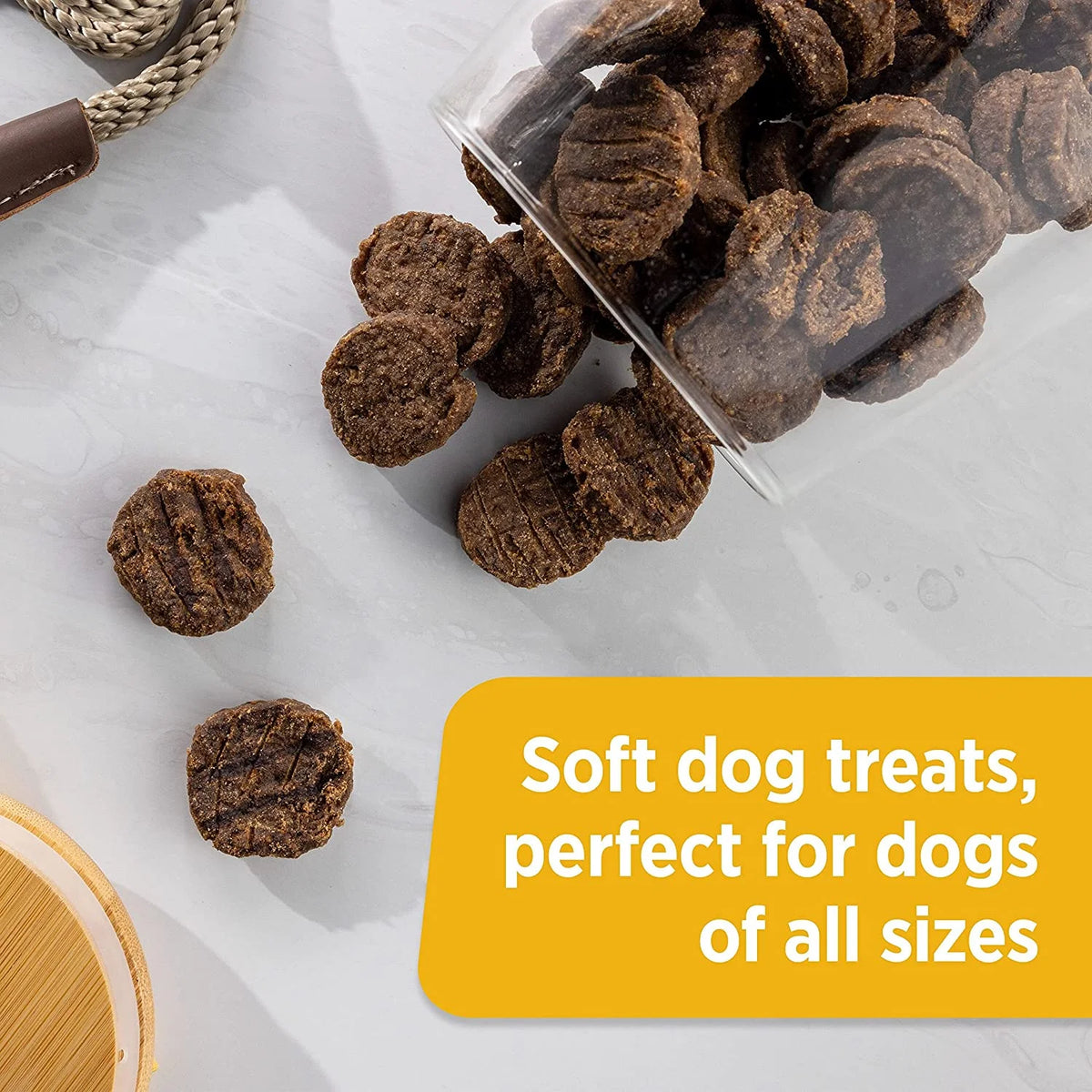 Beef Burger Dog Treats, 12 Ounces, Grain Free X630