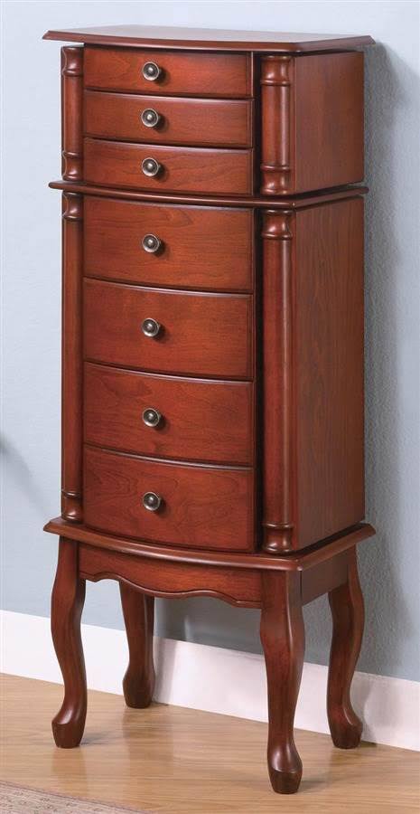 Warm Brown Jewelry Armoire C883