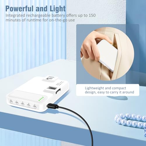 60 LED Portable Selfie Light with Clip & Tripod Adapter Rechargeable 2200mAh Z15368