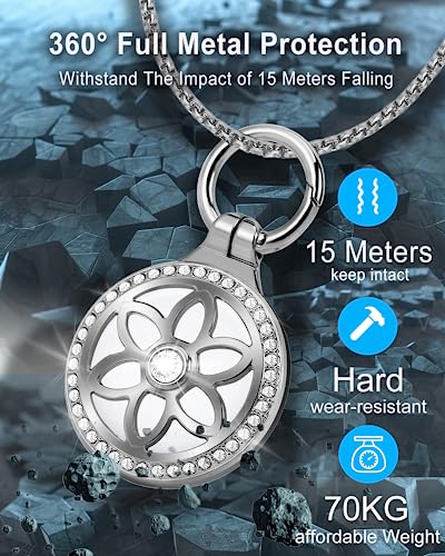 25in Adjustable Alloy Airtag Necklace G421037