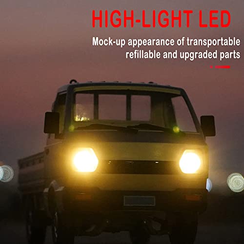 RC Car 1/10 2.4Ghz Off Road Drift Pickup Truck Crawler with Brushed Motor LED Headlights RTR F86251