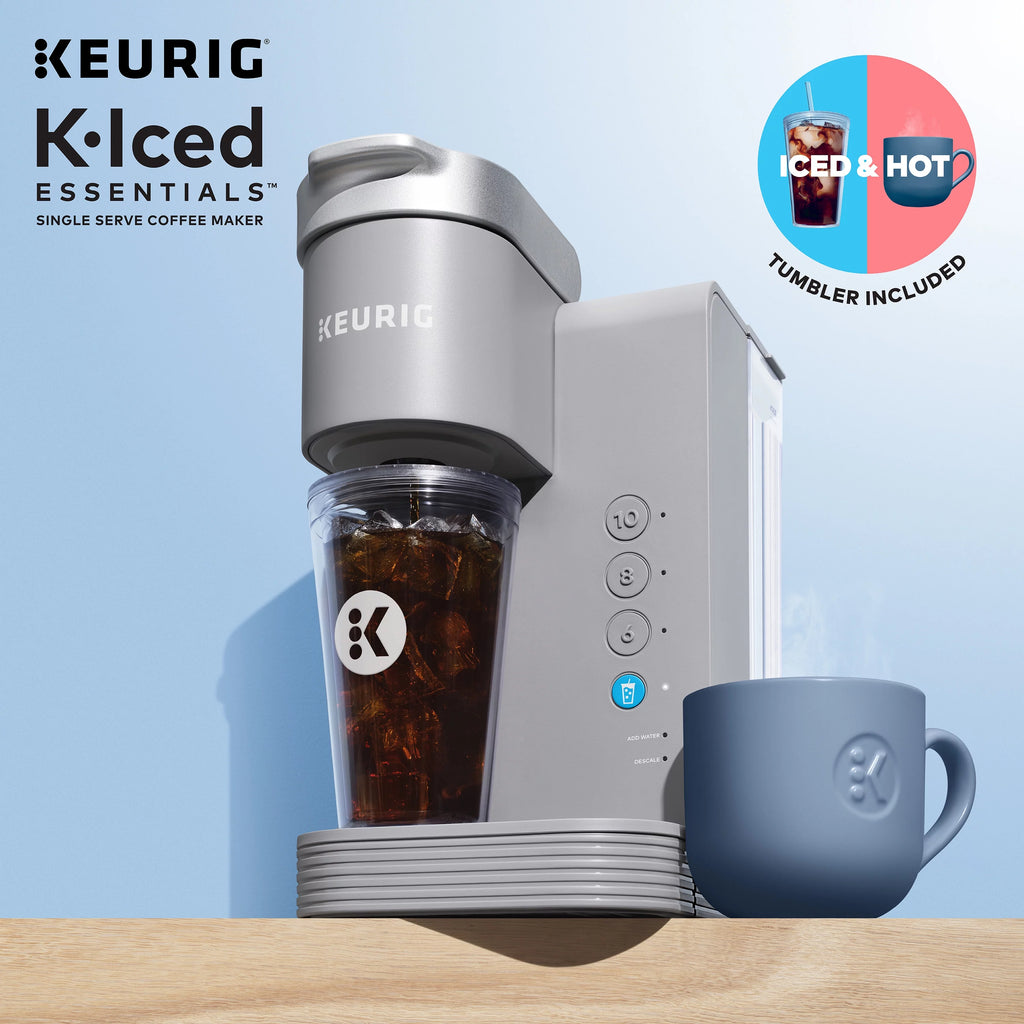 Gray Iced and Hot Single-Serve K-Cup Pod Coffee Maker O34546