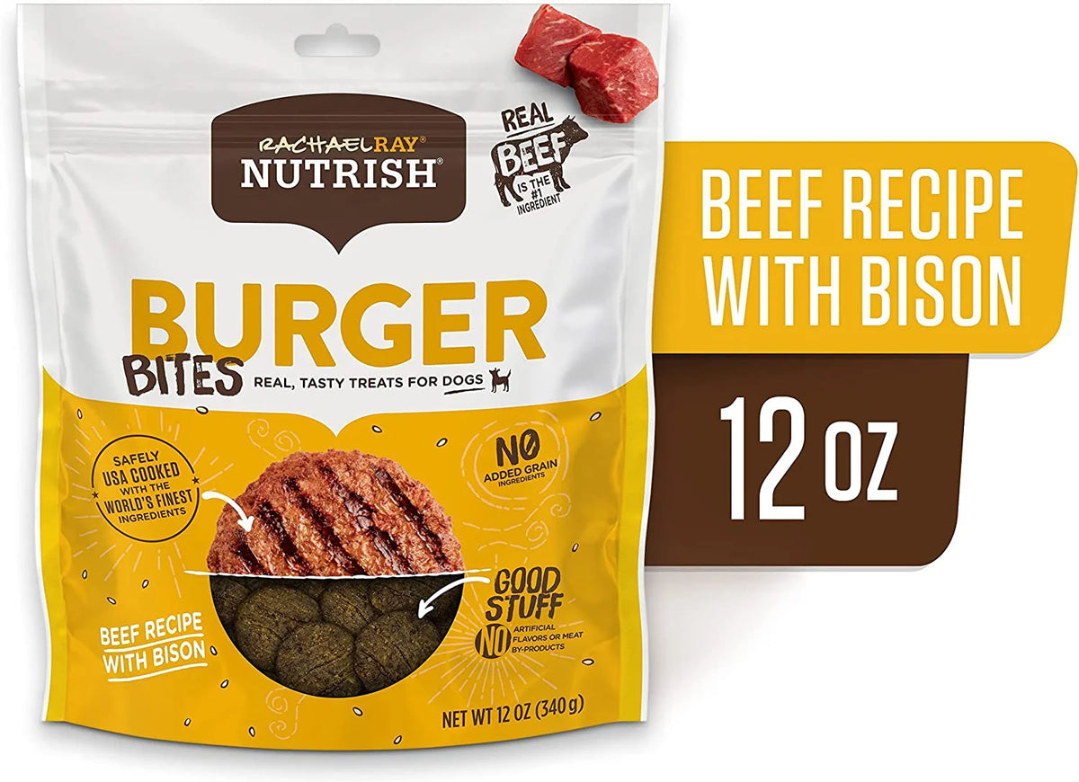 Beef Burger Dog Treats, 12 Ounces, Grain Free X630