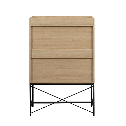 Dark Walnut 2-Door Tall Accent Cabinet U4692