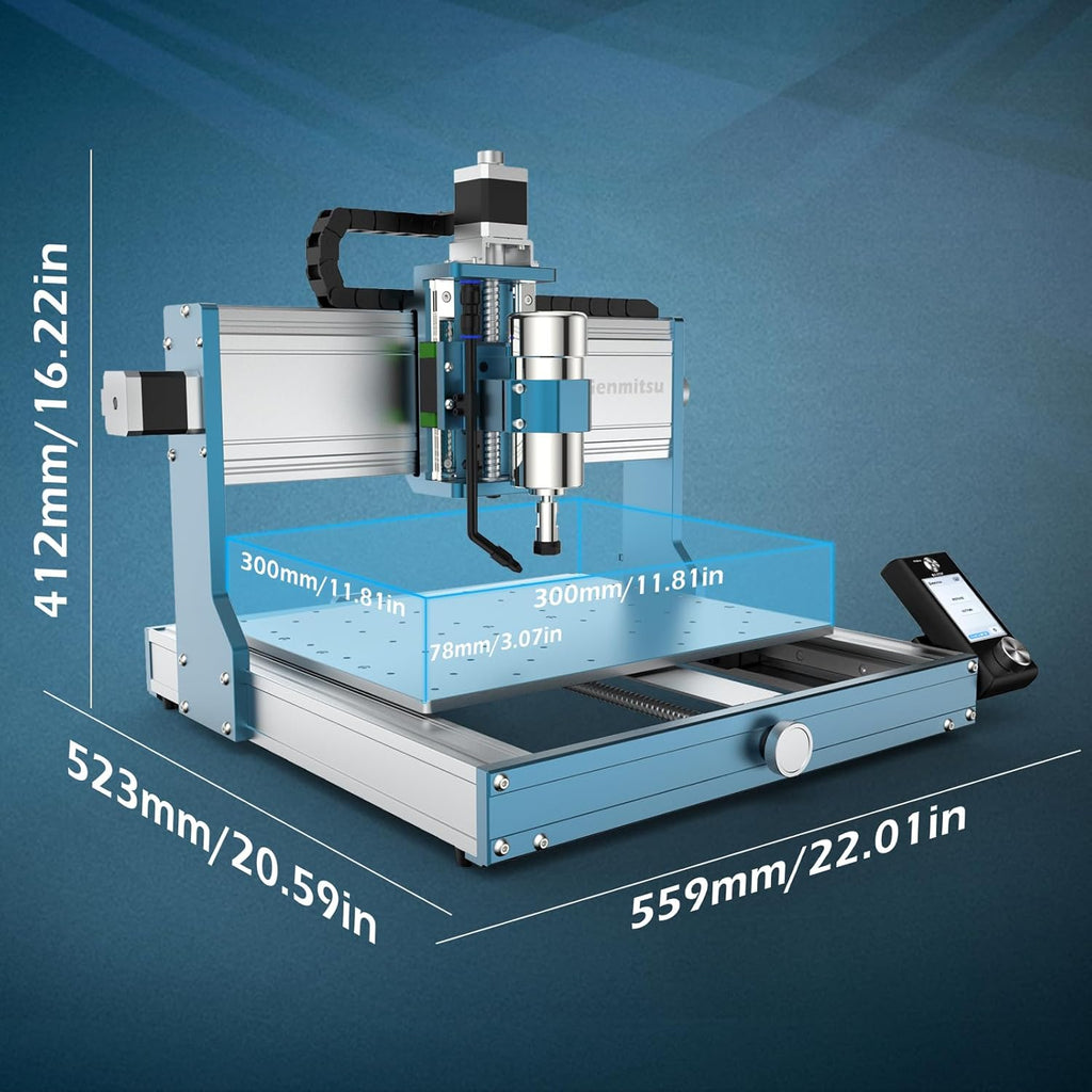 CNC Router Machine with 4th Axis Rotary Module Kit H4821