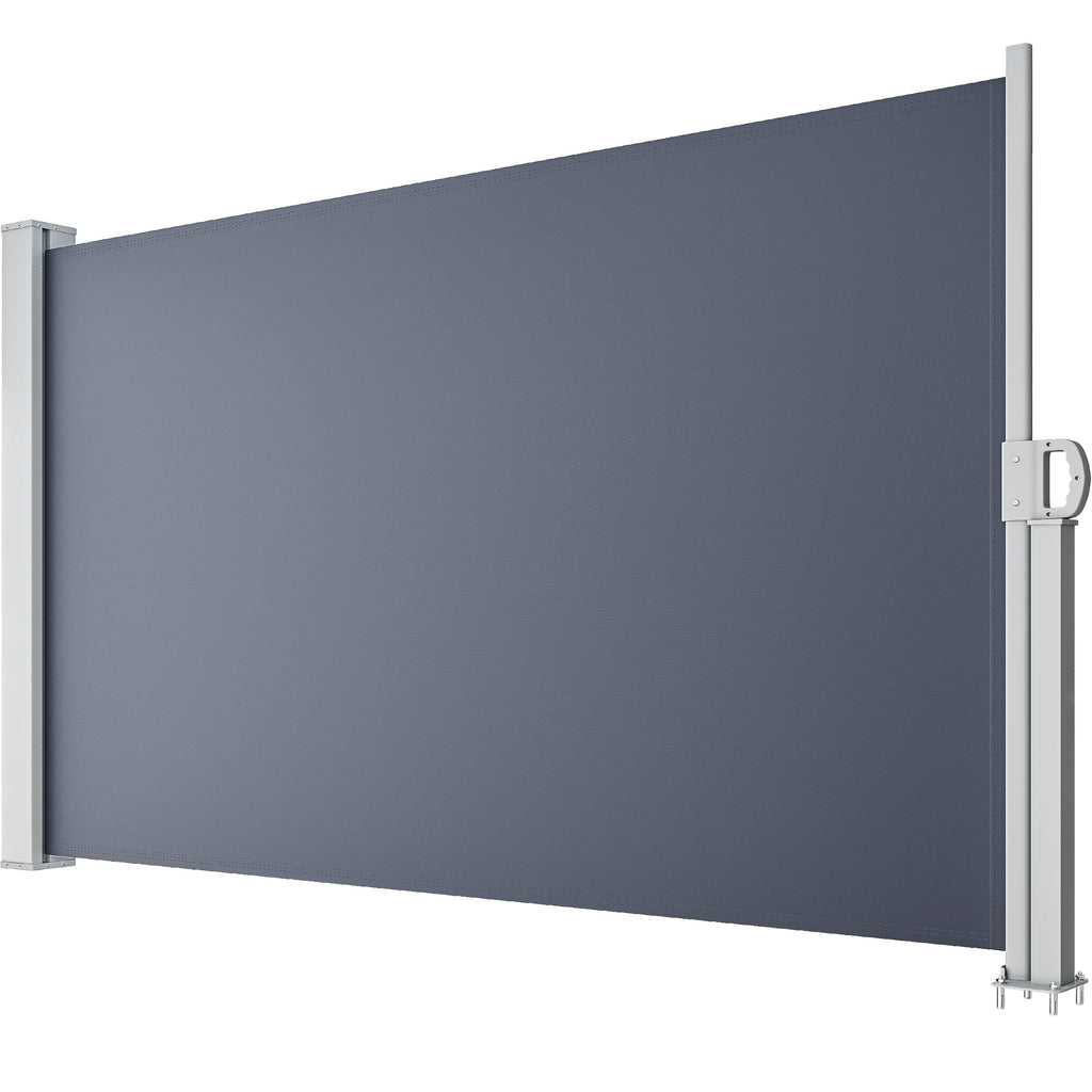 Gray Retractable Side Awning 118''X 78'' Privacy Screen W285