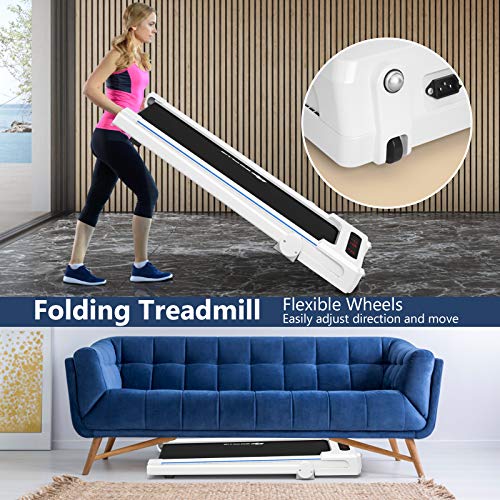 3-in-1 Folding Electric Treadmill with Large Desk R6941