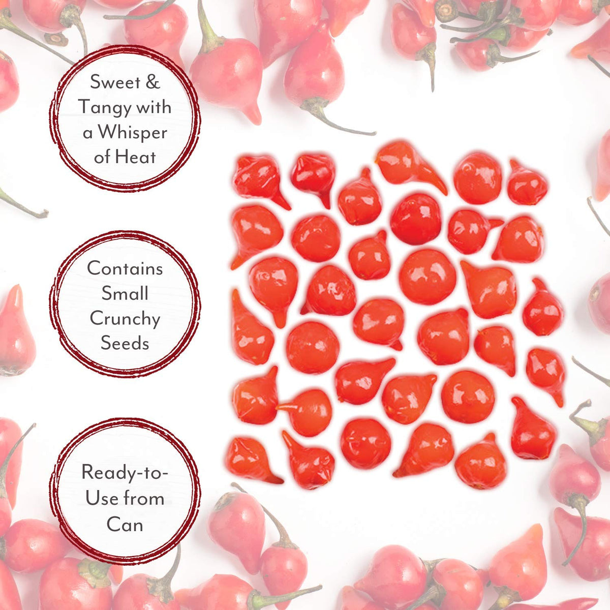 Red Sweety Drop Peppers, 28-Ounce Can R812