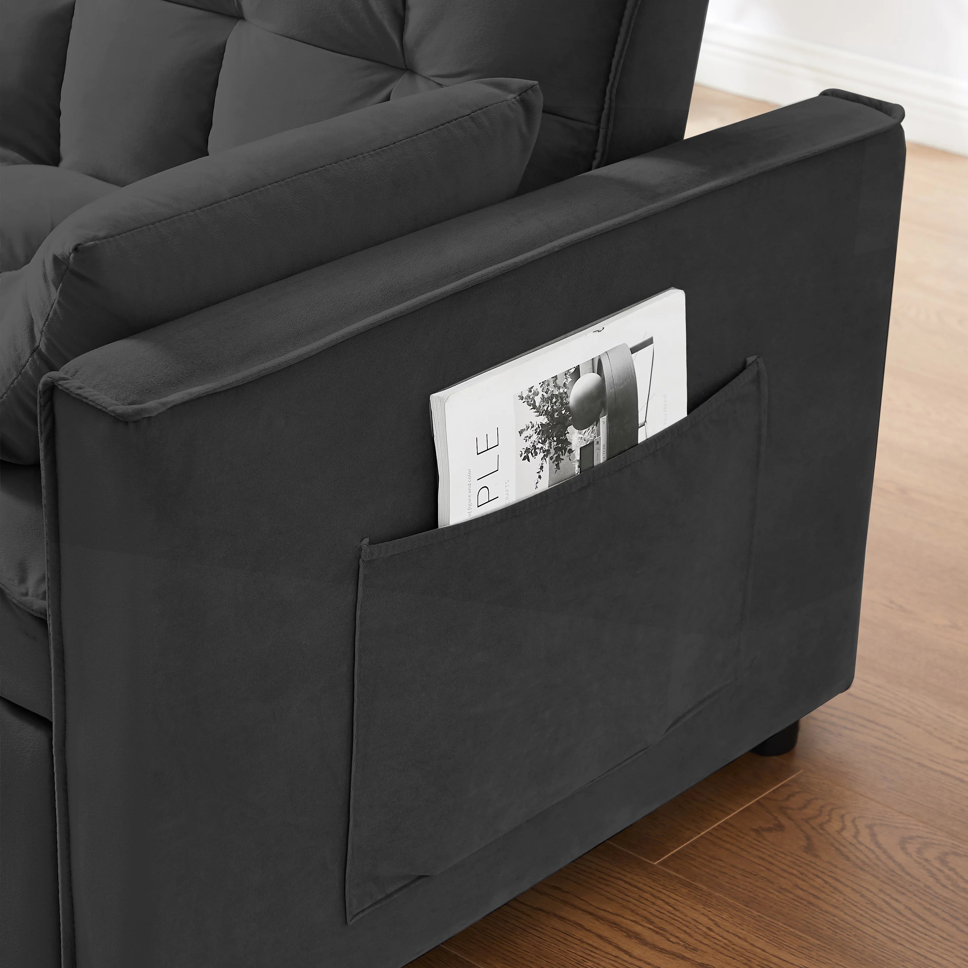 Modern Velvet Convertible Sofa Bed O4327