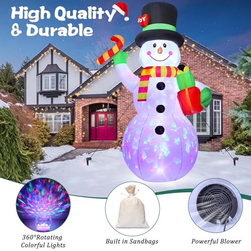 10 FT Christmas Inflatable Santa Claus with LED Lights A5738