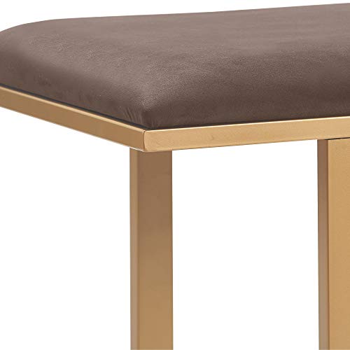 Dark Grey Velvet Bedside Bench N262602