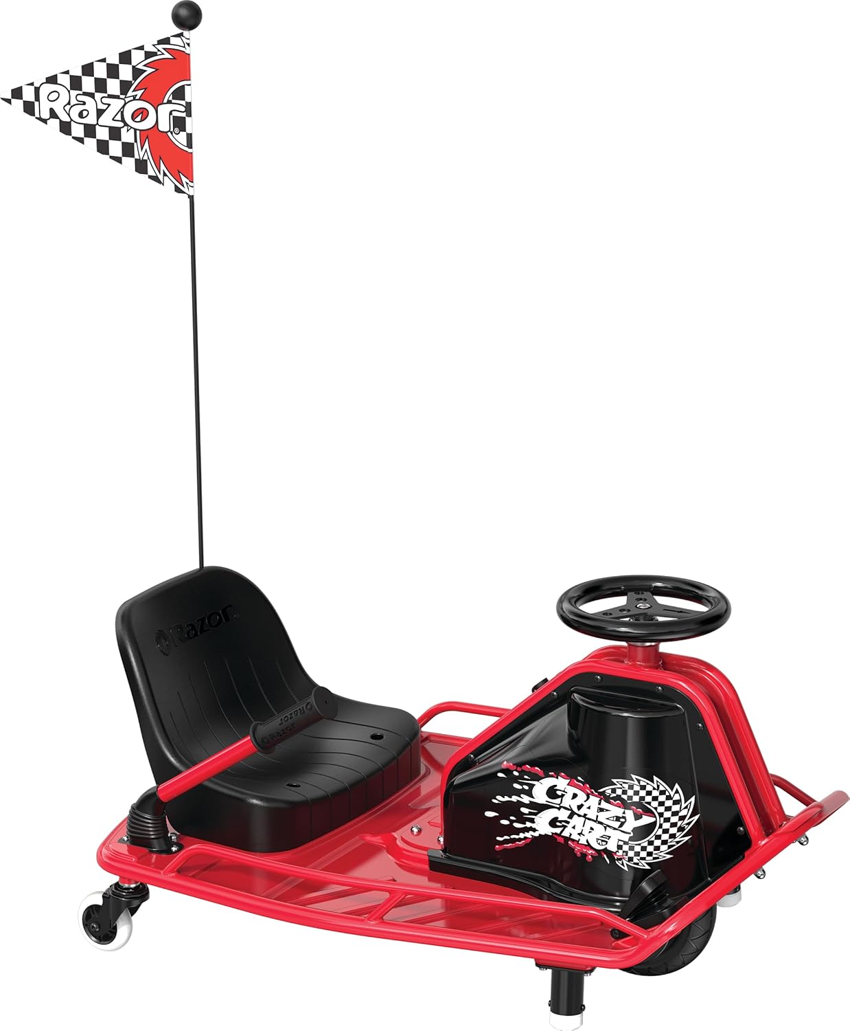 24V Electric Drifting Go Kart, Black/Red J190118