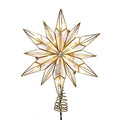 10-Light 12-Point Capiz Star Treetop Z12316