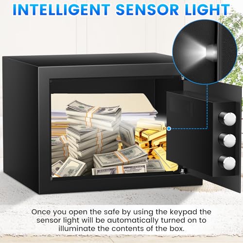 2.5 Cu ft Steel Security Safe with Programmable Keypad Lock V4750