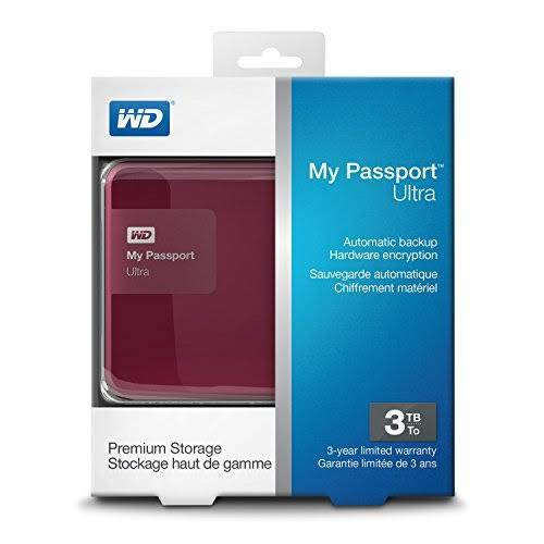 3TB USB 3.0 Portable External Hard Drive V60667