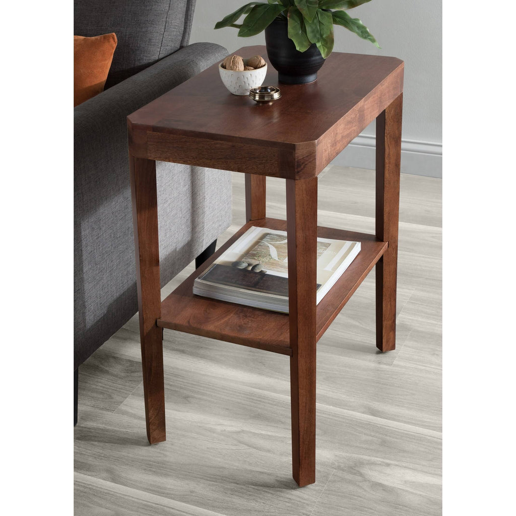 Walnut Brown Wood Side Table X59277