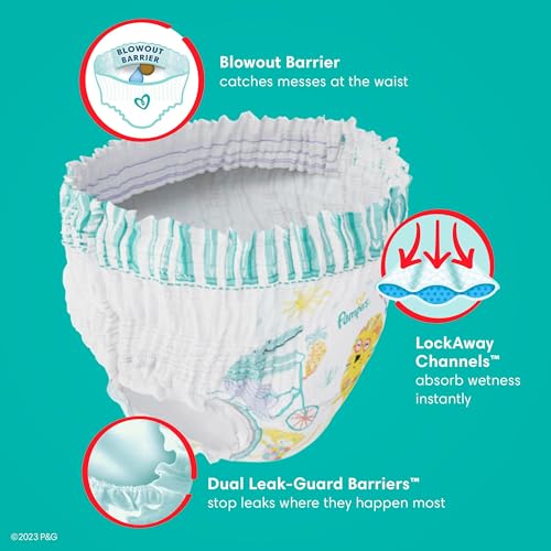 Size 4 144 Count Pull-On Disposable Baby Diapers W36659