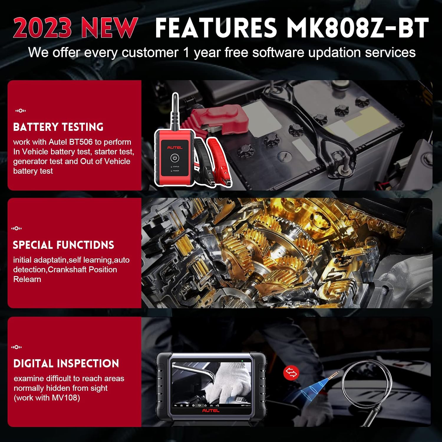 Bidirectional Scan Tool with 28+ Services U42274