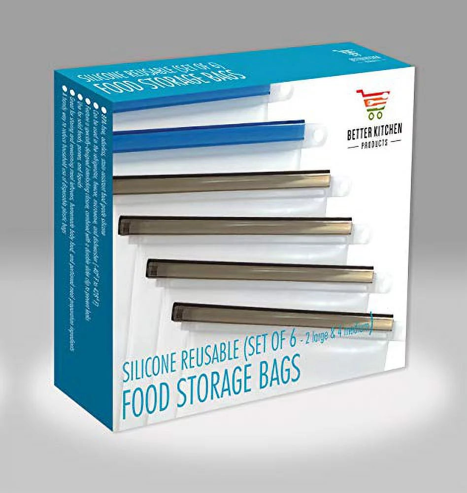 Silicone Reusable Food Storage Bags Set of 6 X8201