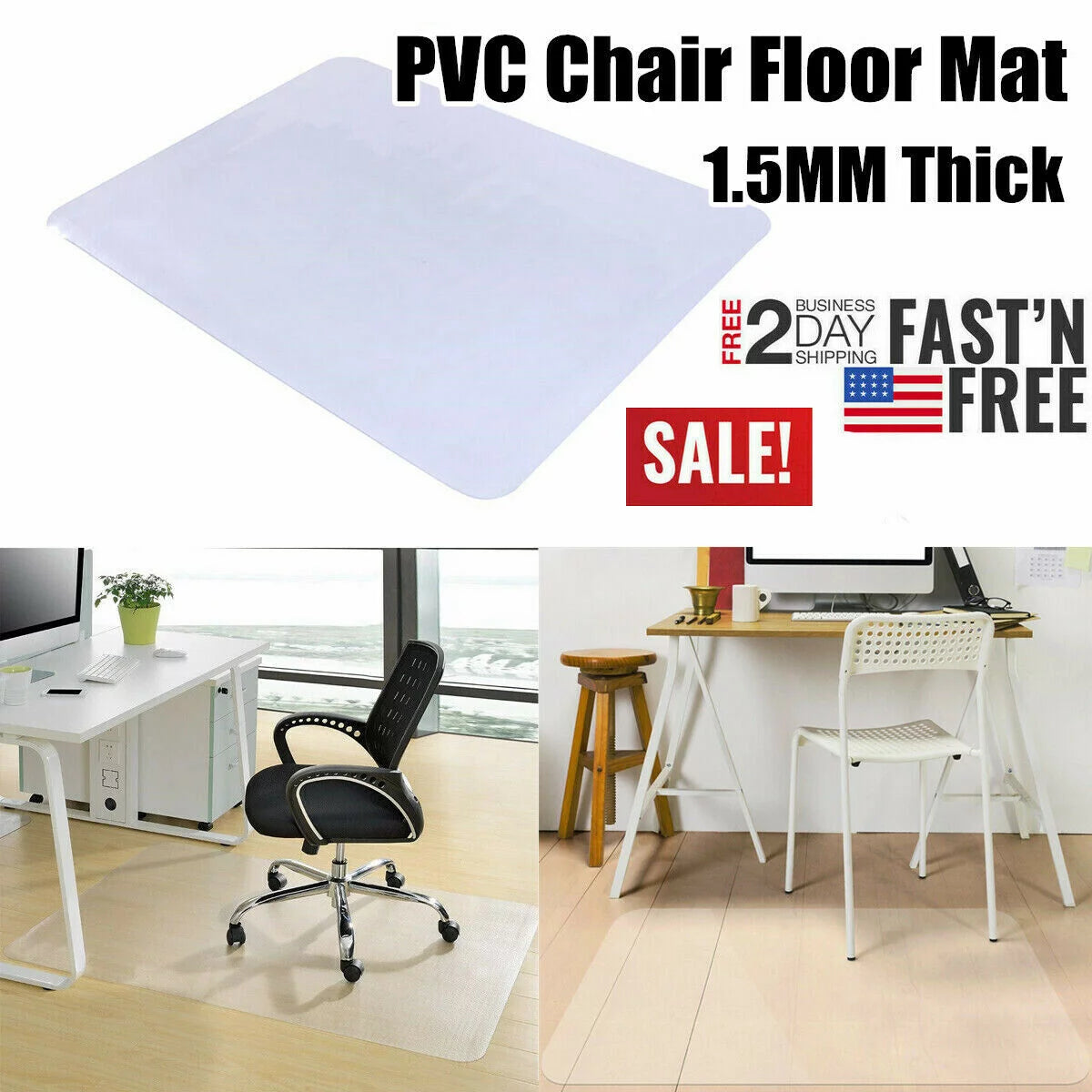 48" x 36" Office Chair Mat U482