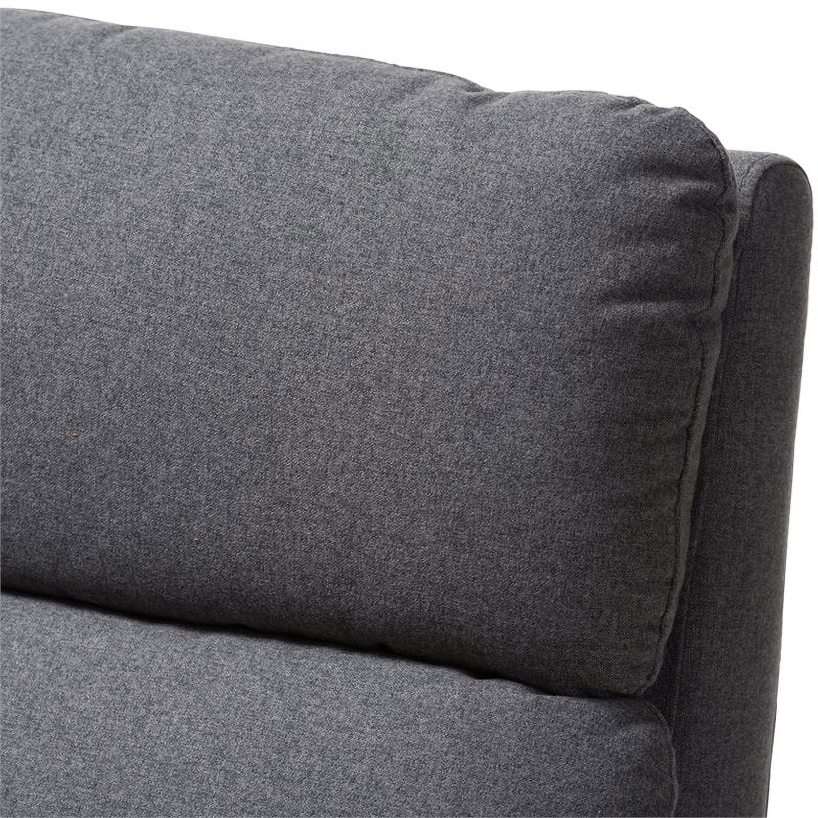 Gray and Walnut Recliner I822