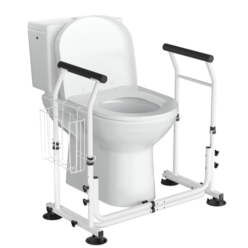 Toilet Safety Frame with Arms, Adjustable Width and Height H31680