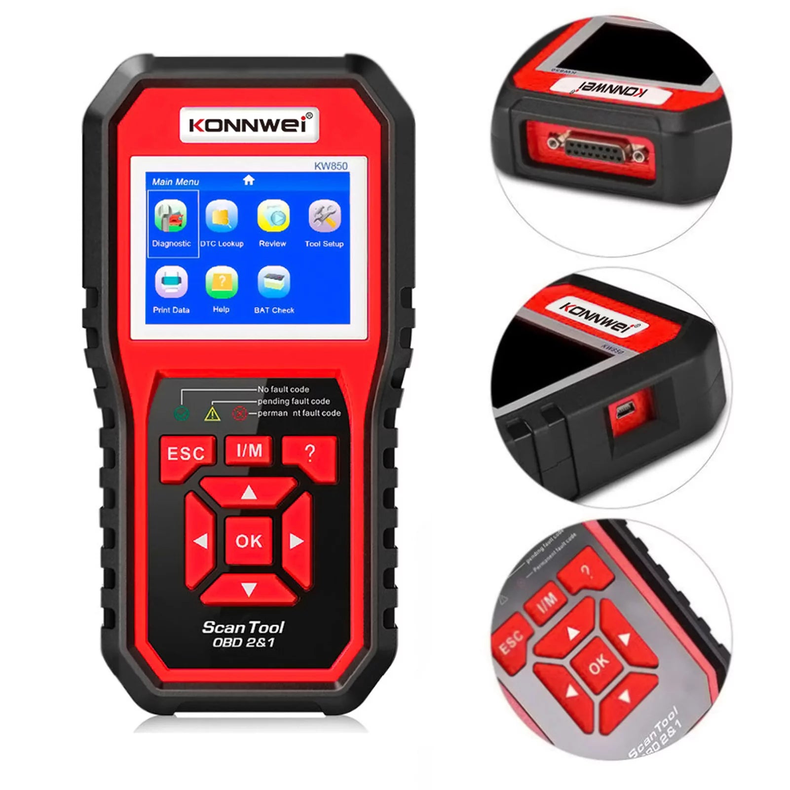 OBDII Scanner Code Reader Diagnostic Scan Tool J9042