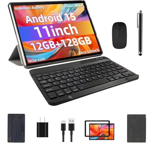 11inch Android 14 Tablet, Octa-core CPU, 12GB+128GB+1TB Expand, 8000mAh Battery N93400