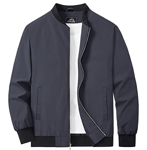 Men's Bomber Jacket Lightweight Full Zip Windbreaker L280543