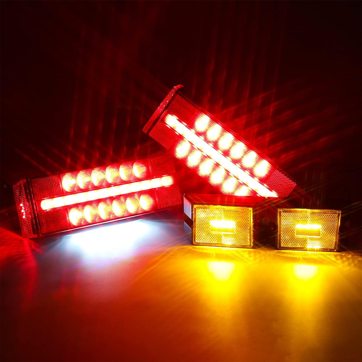 Submersible LED Trailer Light Kit, Waterproof Tail Lights W904093