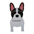 White Small French Bulldog Planter L4814