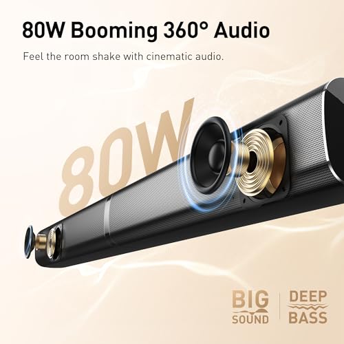 Karaoke Soundbar with Subwoofer, 2 Wireless Microphones, Bluetooth Speaker with Remote I2611
