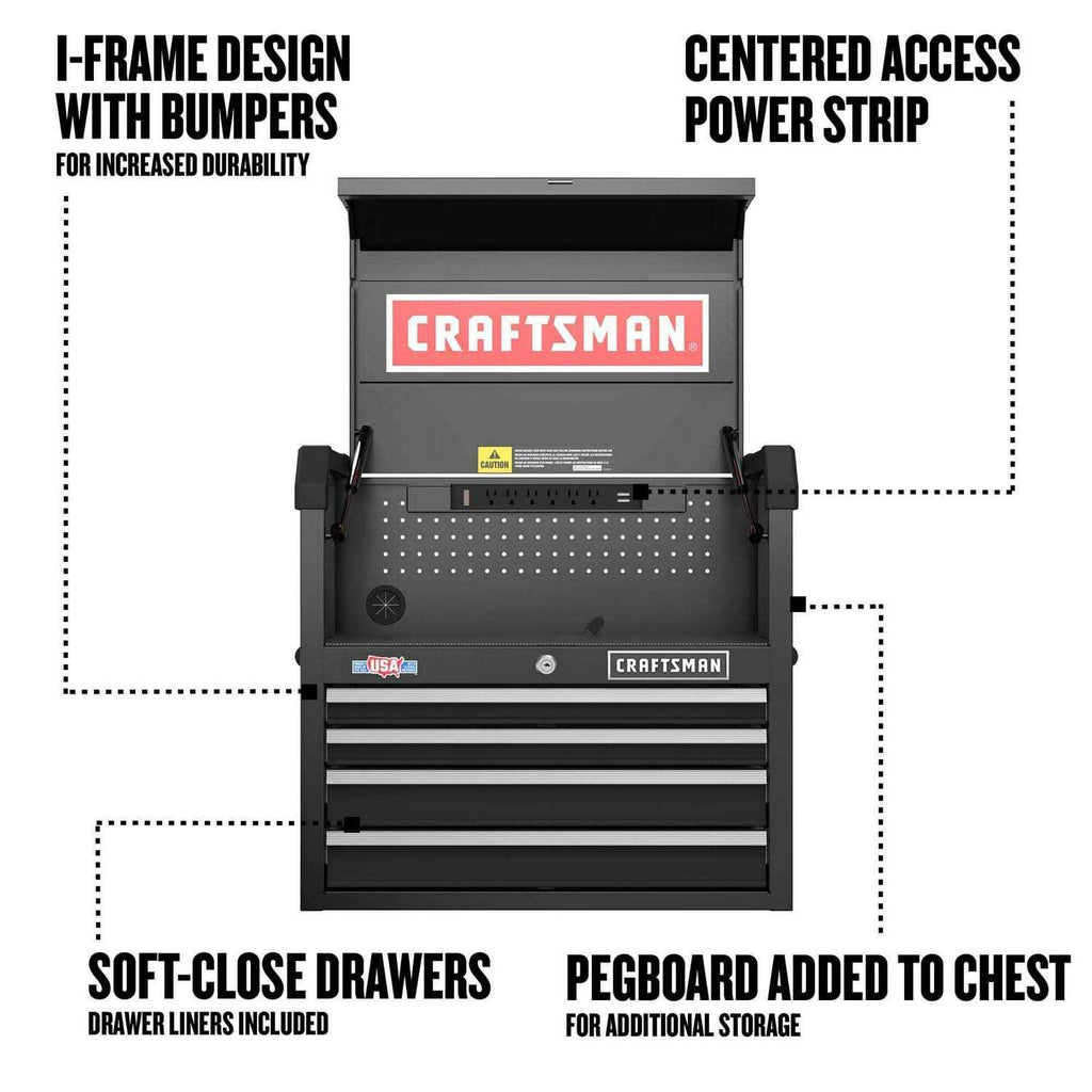 26-in W x 24.7-in H 4-Drawer Steel Tool Chest E444123